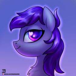 Size: 1500x1500 | Tagged: safe, artist:jedayskayvoker, oc, pony, bust, solo