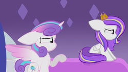 Size: 2109x1187 | Tagged: safe, artist:sugarcloud12, princess flurry heart, oc, pegasus, pony, crown, female, filly, jewelry, older, regalia