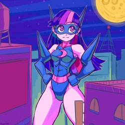 Size: 800x800 | Tagged: safe, artist:reapers969, twilight sparkle, human, equestria girls, magic gaia, spark moon, superhero