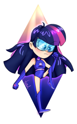 Size: 1200x1920 | Tagged: safe, artist:natuski, twilight sparkle, human, female, humanized, magic gaia, request, requested art, solo, superhero