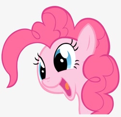 Size: 820x788 | Tagged: artist needed, safe, pinkie pie, earth pony, pony, bust, cute, diapinkes, female, happy, mare, open mouth, smiling, vector