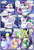 Size: 1080x1584 | Tagged: safe, artist:firefanatic, fluttershy, rarity, spike, twilight sparkle, twilight sparkle (alicorn), alicorn, dragon, pegasus, pony, unicorn, comic:friendship management, alphys, asgore dreemurr, big grin, blanket, blushing, castle, comic, cute, dialogue, grin, hug, pouting, scrunchy face, smiling, stone scales, teabag, undertale, what is hoo-man