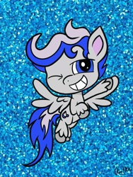 Size: 1536x2048 | Tagged: safe, oc, pegasus, pony, my little pony: pony life, brony, commission, cutie mark, flying, fun, solo