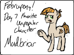 Size: 292x216 | Tagged: safe, artist:brightstarclick, mudbriar, earth pony, februpony, solo