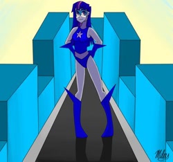 Size: 400x374 | Tagged: safe, artist:mileythecat1987, twilight sparkle, human, equestria girls, magic gaia, superhero