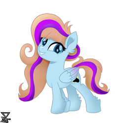 Size: 3200x3400 | Tagged: safe, artist:theretroart88, oc, oc:bittersweet, pegasus, pony, cutie mark, female, high res, mare, movie accurate, simple background, smiling, solo, transparent background, vector