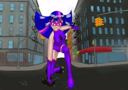 Size: 1280x905 | Tagged: safe, artist:markomanga, twilight sparkle, human, humanized, magic gaia, sci-titan, superhero