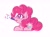 Size: 2048x1535 | Tagged: safe, artist:ashtoneer, derpibooru import, pinkie pie, earth pony, pony, confetti, female, lying, mare, no pupils, party horn, prone, simple background, sketch, solo, white background