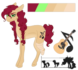 Size: 1000x899 | Tagged: safe, artist:clarissa0210, oc, oc:summer sunset, earth pony, pony, amputee, female, mare, reference sheet, simple background, solo, stump, transparent background