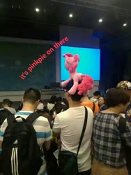 Size: 450x600 | Tagged: safe, derpibooru import, pinkie pie, human, captain obvious, china, irl, irl human, photo