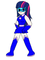 Size: 1500x2000 | Tagged: safe, artist:alvaxerox, twilight sparkle, human, equestria girls, female, magic gaia, simple background, solo, superhero, transparent background