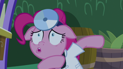 Size: 1920x1080 | Tagged: safe, screencap, pinkie pie, earth pony, pony, the summer sun setback, doctor, floppy ears, solo