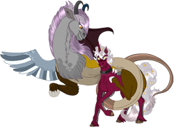 Size: 990x724 | Tagged: safe, artist:bijutsuyoukai, oc, oc only, draconequus, pony, unicorn, simple background, transparent background