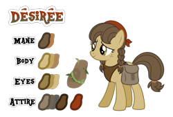 Size: 1024x692 | Tagged: safe, artist:drakizora, oc, oc only, oc:desiree, earth pony, pony, solo