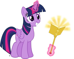 Size: 2788x2229 | Tagged: safe, artist:anime-equestria, twilight sparkle, twilight sparkle (alicorn), alicorn, pony, book, cane, cute, female, grin, happy, levitation, light, magic, mare, open book, simple background, smiling, solo, telekinesis, that pony sure does love books, transparent background, vector, wings