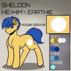 Size: 4000x4000 | Tagged: safe, artist:cyberafter, oc, oc:sheldon, earth pony, pony, refsheet, solo