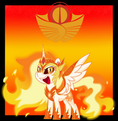 Size: 1600x1638 | Tagged: safe, artist:missmele-madness, daybreaker, pony, my little pony: pony life, solar empire, solo