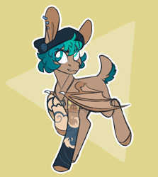 Size: 1924x2160 | Tagged: safe, artist:connorbal, oc, oc only, bat pony, pony, bat pony oc, male, solo, stallion