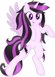 Size: 2173x3072 | Tagged: safe, artist:soulakai41, oc, oc:emogak, alicorn, pony, alicorn oc, female, mare, simple background, solo, transparent background