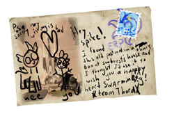 Size: 1280x853 | Tagged: safe, artist:hyper dash, spike, thorax, dragon, ask, ask thorax, crystal empire, letter, tumblr