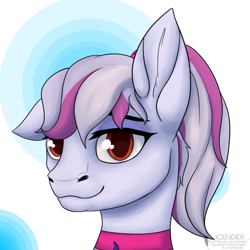 Size: 657x657 | Tagged: artist needed, safe, oc, oc:windbreaker, pegasus, pony, looking at you, ponytail