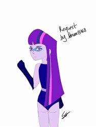 Size: 1200x1600 | Tagged: safe, artist:s0f2a, derpibooru import, twilight sparkle, human, equestria girls, magic gaia, superhero