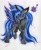 Size: 2459x3029 | Tagged: safe, artist:luxiwind, derpibooru import, oc, oc only, oc:twinkle fear, alicorn, pony, alicorn oc, female, high res, mare, solo, traditional art