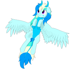 Size: 2000x1800 | Tagged: safe, artist:thekamko, derpibooru exclusive, derpibooru import, oc, oc only, oc:arctic plasma, dracony, dragon, hybrid, pony, chest fluff, claws, fluffy, hoof fluff, horn, lying down, multicolored hair, simple background, solo, transparent background, wings