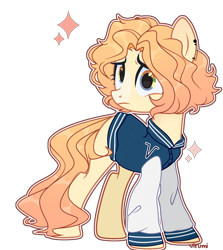 Size: 1966x2206 | Tagged: safe, artist:yourfiend, derpibooru import, oc, oc only, oc:virumi, earth pony, pony, clothes, ear piercing, earring, female, jacket, jersey, jewelry, mare, piercing, rainbow eyes, simple background, solo, transparent background