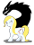 Size: 622x818 | Tagged: safe, artist:chili19, derpibooru import, oc, oc only, oc:bloodknife, dragon, earth pony, pony, blood, duo, earth pony oc, female, grin, knife, mare, possessed, simple background, smiling, transparent background