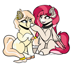 Size: 5000x4500 | Tagged: safe, artist:cyberafter, derpibooru import, oc, oc only, earth pony, pegasus, pony, boop, commission, simple background, transparent background