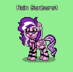 Size: 321x316 | Tagged: safe, derpibooru import, oc, oc:rain sunburst, pegasus, pony, clothes, female, glasses, jewelry, mare, pony town, scarf, solo