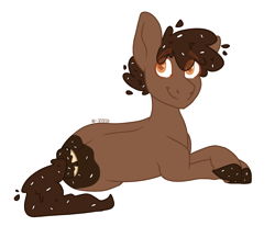 Size: 958x788 | Tagged: safe, artist:p-kicreations, derpibooru import, oc, oc:cocoa sprinkles, pony, male, prone, simple background, solo, stallion, transparent background