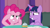 Size: 1920x1080 | Tagged: safe, derpibooru import, screencap, pinkie pie, twilight sparkle, twilight sparkle (alicorn), alicorn, earth pony, pony, a trivial pursuit, bell, grin, smiling