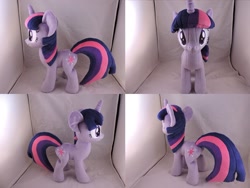 Size: 1597x1199 | Tagged: safe, artist:little-broy-peep, derpibooru import, twilight sparkle, unicorn twilight, pony, unicorn, irl, minky, photo, plushie, solo