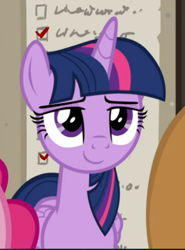 Size: 430x582 | Tagged: safe, derpibooru import, screencap, twilight sparkle, twilight sparkle (alicorn), alicorn, the summer sun setback, cropped, smiling, smirk, smug, smuglight sparkle, solo