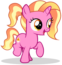 Size: 672x712 | Tagged: safe, artist:mlptmntdisneykauane, derpibooru import, luster dawn, pony, unicorn, the last problem, base used, cute, female, filly, filly luster dawn, lusterbetes, raised hoof, simple background, solo, transparent background, younger