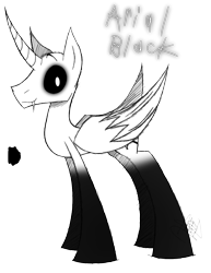 Size: 888x1150 | Tagged: safe, artist:didun850, derpibooru import, oc, oc only, oc:arial black, alicorn, pony, alicorn oc, black sclera, fangs, male, reference sheet, signature, simple background, smiling, solo, stallion, text, transparent background
