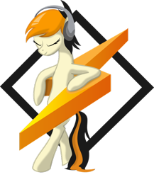 Size: 600x692 | Tagged: safe, artist:parallaxmlp, derpibooru import, pony, headphones, ponified, simple background, solo, transparent background, winamp