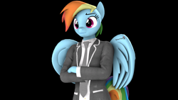 Size: 1920x1080 | Tagged: safe, artist:spinostud, derpibooru import, rainbow dash, anthro, pegasus, 3d, clothes, source filmmaker, uniform