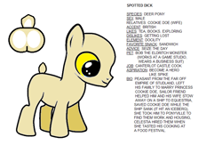 Size: 826x538 | Tagged: safe, derpibooru import, oc, oc only, oc:spotted dick, deer, colt, male, reference sheet, solo