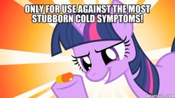 Size: 600x337 | Tagged: safe, derpibooru import, edit, edited screencap, screencap, twilight sparkle, a bird in the hoof, caption, image macro, meme, osmosis jones, pill, solo, text