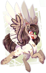 Size: 1860x2935 | Tagged: safe, artist:mcwolfity, derpibooru import, oc, oc only, pony, ear fluff, heterochromia, open mouth, simple background, smiling, solo, transparent background