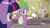 Size: 1920x1080 | Tagged: safe, derpibooru import, screencap, dusty pages, mr. waddle, spike, twilight sparkle, twilight sparkle (alicorn), alicorn, dragon, pony, the point of no return, barrel, drums, guitar, musical instrument, trumpet, winged spike