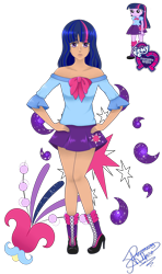 Size: 964x1626 | Tagged: safe, artist:rossgricell, derpibooru import, twilight sparkle, equestria girls, bare shoulders, beautiful, boots, clothes, cute, high heel boots, human coloration, miniskirt, pleated skirt, shoes, simple background, skirt, solo, transparent background