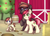 Size: 2048x1475 | Tagged: safe, artist:pingwinowa, derpibooru import, roseluck, oc, oc:appleberry, oc:flavour, earth pony, pony, apple, apple tree, barn, canon x oc, family, female, filly, hat, hay bale, lasso, male, offspring, rope, shipping, tree