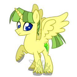 Size: 4000x4000 | Tagged: safe, artist:chelseawest, derpibooru import, oc, oc:emerald flash, alicorn, pony, absurd resolution, male, simple background, solo, stallion, transparent background