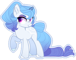 Size: 2171x1707 | Tagged: safe, artist:moshiitomo, derpibooru import, oc, pony, unicorn, base used, blank flank, female, mare, offspring, outline, parent:fancypants, parent:rarity, parents:raripants, raised hoof, simple background, solo, transparent background, unshorn fetlocks