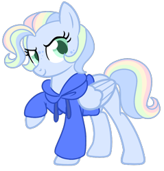 Size: 1038x1084 | Tagged: safe, artist:unicorn-mutual, derpibooru import, oc, oc only, pegasus, pony, base used, clothes, female, freckles, hoodie, magical lesbian spawn, mare, offspring, parent:rainbow dash, parent:vapor trail, parents:vapordash, simple background, solo, transparent background