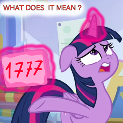 Size: 1000x1000 | Tagged: safe, derpibooru import, edit, edited screencap, screencap, twilight sparkle, twilight sparkle (alicorn), alicorn, the ending of the end, cropped, solo